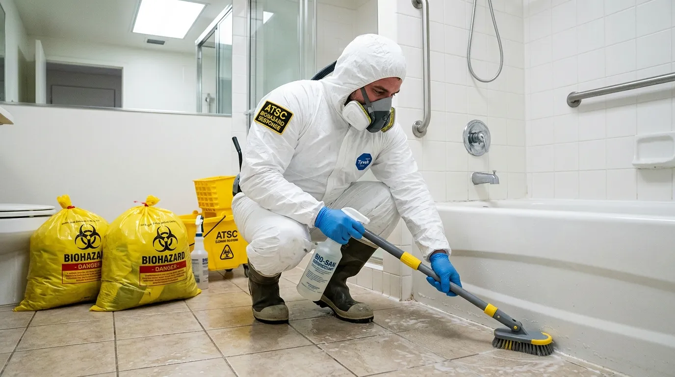 Decontamination equipment deployed for Blood Cleanup in Rosedale